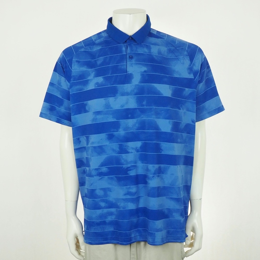 Under Armour UA Iso-Chill Golf Polo Shirt Mens Sz XL Blue Keystone River Course